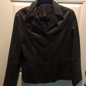 🖤lambskin leather jacket. By Frenchi size L